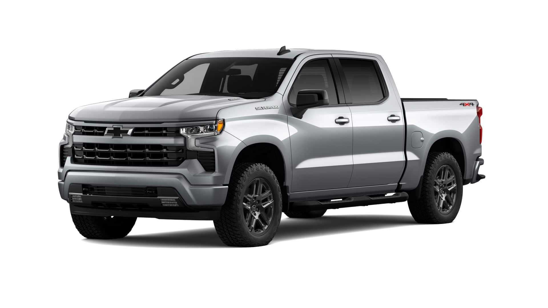 2026 Chevrolet Silverado 1500 RST in Sterling Gray Metallic — front three-quarter view