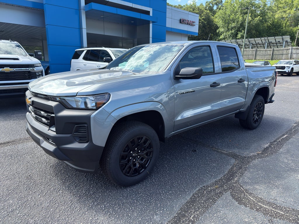 2026 Chevrolet Colorado WT in Sterling Gray Metallic — front three-quarter view