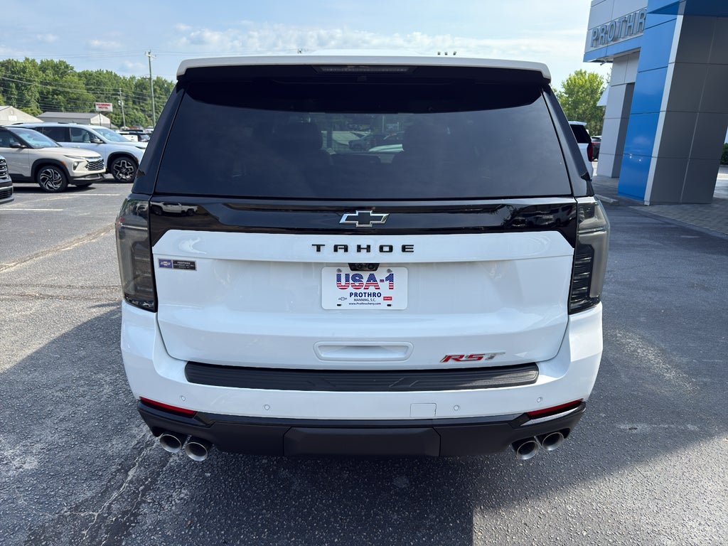 2026 Chevrolet Tahoe RST in Summit White — front three-quarter view