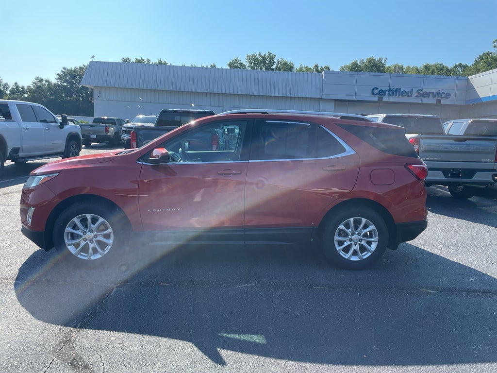 2020 Chevrolet Equinox LT in Cayenne Orange Metallic — front three-quarter view
