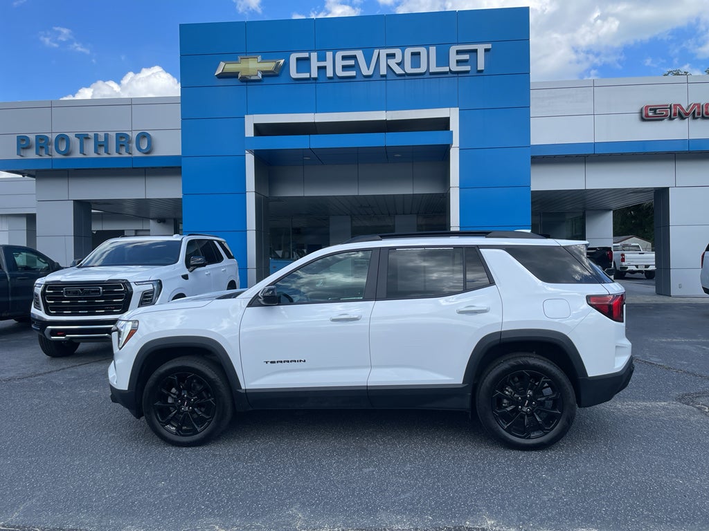 2026 GMC Terrain Elevation in Summit White — front three-quarter view