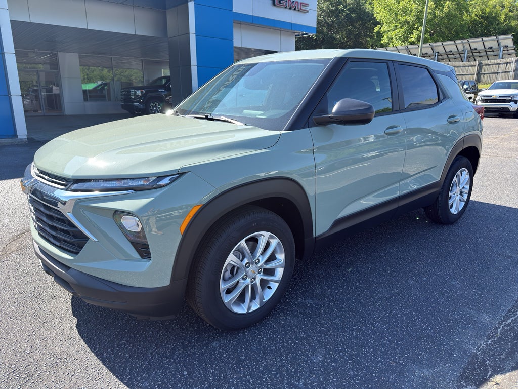 2026 Chevrolet Trailblazer LS in Cacti Green — front three-quarter view